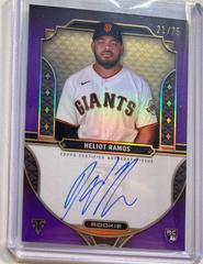 Heliot Ramos [Amethyst] #RA-HR Baseball Cards 2022 Topps Triple Threads Rookie Autographs Prices