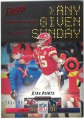 Patrick Mahomes II #AGS-PM Football Cards 2021 Panini Prestige Any Given Sunday Prices