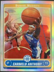 Carmelo Anthony #106 Basketball Cards 2006 Topps Chrome Prices