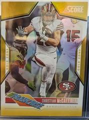 Christian McCaffrey [Gold Zone] #28 Football Cards 2023 Panini Score The Franchise Prices