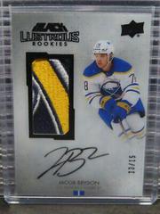 Jacob Bryson [Clarity Variant] Hockey Cards 2021 SPx UD Black Lustrous Rookie Auto Patch Prices