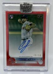 Connor Seabold [Red] Baseball Cards 2022 Topps Clearly Authentic Autographs Prices