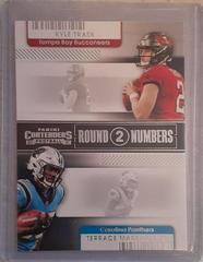 Terrace Marshall Jr. Kyle Trask Football Cards 2021 Panini Contenders Round Numbers Dual Prices
