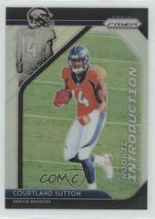 Courtland Sutton Football Cards 2018 Panini Prizm Rookie Introduction Prices