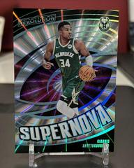 Giannis Antetokounmpo [Sunburst] #3 Basketball Cards 2023 Panini Revolution Supernova Prices