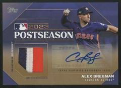 Alex Bregman [Gold] Baseball Cards 2024 Topps Postseason Performance Autograph Relic Prices
