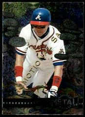 Chipper Jones [Promotional Sample] Baseball Cards 1996 Metal Universe Prices