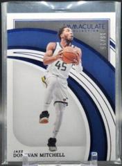 Donovan Mitchell [Blue] Basketball Cards 2021 Panini Immaculate Collection Prices