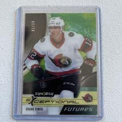 Shane Pinto [Black] #EF-SP Hockey Cards 2021 Upper Deck Synergy Exceptional Futures Prices