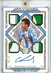 Hirving Lozano [Gold] #CS-HLO Soccer Cards 2020 Panini Chronicles Cornerstones Autographs Prices