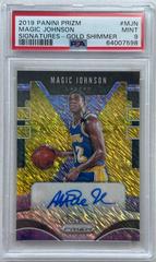 Magic Johnson [Gold Shimmer] #MJN Basketball Cards 2019 Panini Prizm Signatures Prices