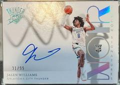 Jalen Williams #SHS-JLN Basketball Cards 2022 Panini Noir Shadow Signatures Prices