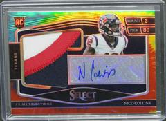 Nico Collins [Tie Dye] #PS-NCO Football Cards 2021 Panini Select Prime Selections Signatures Prices