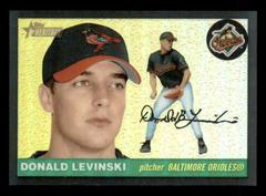 Donald Levinski [Black Retrofractor] Baseball Cards 2004 Topps Heritage Chrome Prices