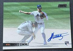 Andres Gimenez Auto [Black Foil] #SCBA-AGI Baseball Cards 2021 Stadium Club Autographs Prices