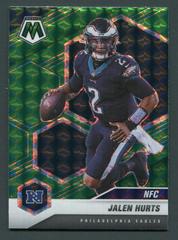 Jalen Hurts [Green Fluorescent] #208 Football Cards 2021 Panini Mosaic Prices