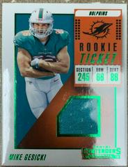 Mike Gesicki #RTS-16 Football Cards 2018 Panini Contenders Rookie Ticket Swatches Prices