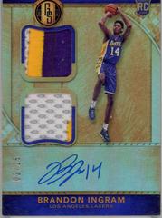 Brandon Ingram [Dual Jersey Autograph Prime] #239 Basketball Cards 2016 Panini Gold Standard Prices