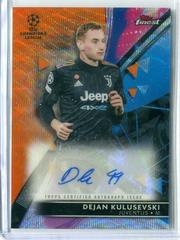 Dejan Kulusevski [Orange Wave] Soccer Cards 2021 Topps Finest UEFA Champions League Autographs Prices