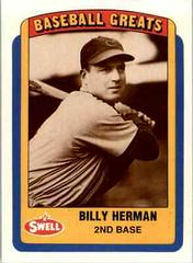 Billy Herman #59 Baseball Cards 1990 Swell Greats Prices