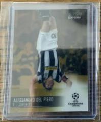 Alessandro Del Piero [Gold Refractor] #10 Soccer Cards 2020 Stadium Club Chrome UEFA Champions League Prices
