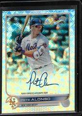 Pete Alonso #CA-PA Baseball Cards 2022 Topps Chrome Logofractor Autographs Prices