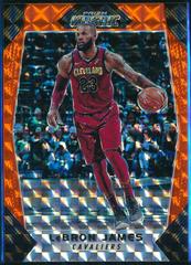 LeBron James [Orange] #80 Basketball Cards 2017 Panini Prizm Mosaic Prices