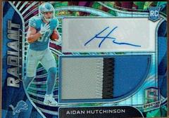 Aidan Hutchinson [Celestial] Football Cards 2022 Panini Spectra Radiant Rookie Patch Signatures Prices