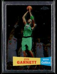 Kevin Garnett [1957 Orange Refractor] Basketball Cards 2007 Topps Chrome Prices