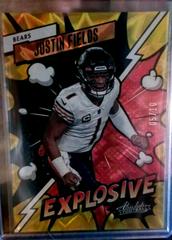 Justin Fields [Gold] #14 Football Cards 2023 Panini Absolute Explosive Prices