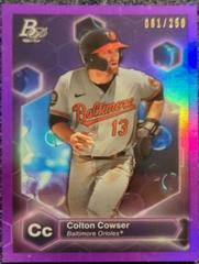 Colton Cowser [Purple] Baseball Cards 2022 Bowman Platinum Precious Elements Prices