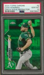 Liam Hendriks [Green Wave Refractor] #2 Baseball Cards 2020 Topps Chrome Prices