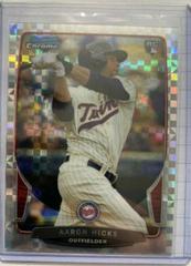 Aaron Hicks [Refractor] #9 Baseball Cards 2013 Bowman Chrome Prices