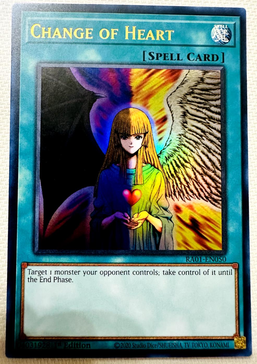 Change of Heart [Ultra Rare] RA01-EN050 YuGiOh 25th Anniversary Rarity Collection