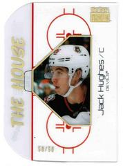 Jack Hughes [Gold Spectrum] Hockey Cards 2022 Skybox Metal Universe The House Prices
