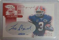 Lito Sheppard [Red] Football Cards 2002 Sage Autographs Prices