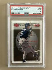 Ichiro Suzuki #62 Baseball Cards 2001 Upper Deck Sweet Spot Prices