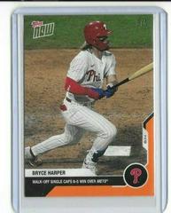 Bryce Harper [Orange] Baseball Cards 2020 Topps Now Prices