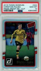 Christian Pulisic [Press Proof Die Cut] Soccer Cards 2016 Panini Donruss Prices
