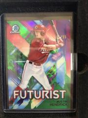 Austin Hendrick [Green Refractor] #FUT-AH Baseball Cards 2021 Bowman Chrome Futurist Prices