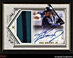Ken Griffey Jr. [Purple] Baseball Cards 2022 Topps Definitive Framed Autograph Patch Collection Prices