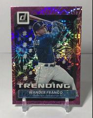 Wander Franco [Pink Fireworks] #T-7 Baseball Cards 2022 Panini Donruss Trending Prices