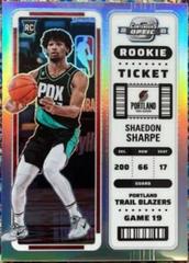 Shaedon Sharpe #17 Basketball Cards 2022 Panini Contenders Optic Rookie Silver Prices