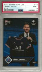 Lionel Messi [Blue] Soccer Cards 2021 Topps Now UEFA Champions League Prices