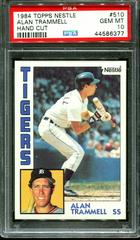 Alan Trammell #510 Baseball Cards 1984 Topps Nestle Prices