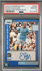 Erling Haaland [Blue] Soccer Cards 2022 Panini Donruss Signature Series Prices