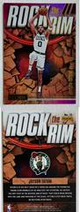 Jayson Tatum [Purple] #15 Basketball Cards 2023 Panini Recon Rock the Rim Prices
