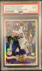 Adrian Peterson [No Gloves Refractor] #100 Football Cards 2013 Topps Chrome Prices