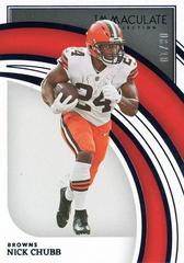 Nick Chubb [Blue] #23 Football Cards 2022 Panini Immaculate Collection Prices