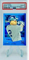 Derek Jeter [Batting Silver Slate Blue Sparkle] #2 Baseball Cards 2013 Topps Prices
